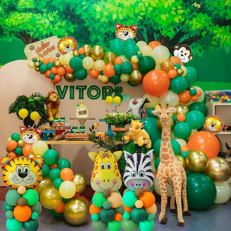 Dropship 109pcs Jungle Animal Balloons Garland Arch Kit Jungle Safari Party  Supplies Favors Kids Birthday Party Baby Shower Boy to Sell Online at a  Lower Price