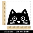 thumbnail image 2 of Peeking Black Cat Self-Inking Rubber Stamp Ink Stamper - Blue Ink - Large 1-1/2 Inch, 2 of 7