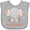 AC-Heather Grey, variant on Inktastic Little Peanut Cute Baby Elephant Boys or Girls Baby Bib