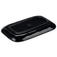thumbnail image 3 of G.E.T. Rustic Plastic Rectangular Dinner / Serving Platter, 12" x 7.5", Green (Set of 12), 3 of 3