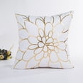 thumbnail image 2 of Xihbxyly Funda de Almohada con Lámina Dorada, Cojín Decorativo de Lujo, Poliéster, Elegante Decoración para El Hogar, Ideal para Cafeterías, Sofás, Clubes, Tamaño Cuadrado de 45 X 45 Cm, Pieza Única., 2 of 2