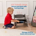 thumbnail image 5 of ECR4Kids Multipurpose Flip-Flop Step Stool and Chair, Childrens Furniture, Grey Wash, 5 of 9