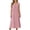 Pink, variant on Admvng Women's Nightgown Sleeveless Square Neck Pajama Ruffled Straps Casual Sleep Dress