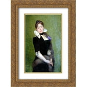 Jules Joseph Lefebvre 2x Matted 20x24 Gold Ornate Framed Art Print 'Portrait of a Lady'