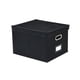 thumbnail image 1 of Caja de almacenamiento organizadora de artículos diversos, artículos de tocador de oficina, libros, contenedor de almacenamiento plegable Negro, 1 of 9