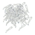 thumbnail image 4 of veasfak 200 Pieces Shirt Clip Transparent Alligator Clips, Reusable Clothes Pegs Clothes Flat Toothless 38mm, 4 of 9