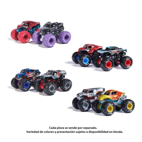 Vehículo Monster Jam Marvel 1:64 2 Pack Varios Modelos 1 Pieza