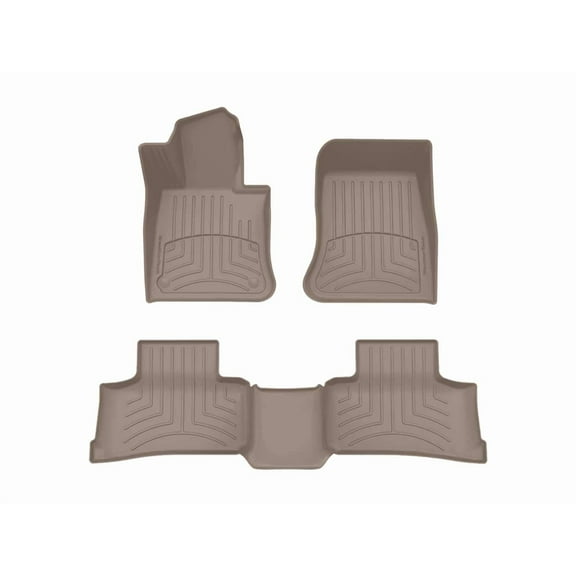 WeatherTech FloorLiner HP Custom Fit Floor Mats compatible with 451812-1-2IM - 1st & 2nd Row, Tan
