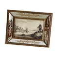 thumbnail image 2 of Marco de fotos ornamentado de resina, arte rústico para pared, colgante de pared, regalos decorativos, exhibición de escritorio, estilo retro antiguo 6 pulgadas, 2 of 8