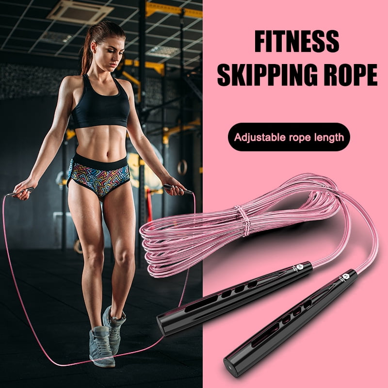 Speed Jumping Rope Bearing 9ft Skipping Rope Fitness Training Girls Lose Weight 