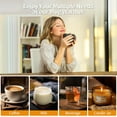 thumbnail image 3 of Coffee Mug Warmer & Mug Set for Desk, Electric Coffee Cup Warmer with Auto Shut Off, 3 Temperature Setting  Cup Warmer for Heating Coffee, Milk, Beverage, Candle Jar (Black), 12oz, 3 of 8