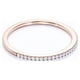 thumbnail image 4 of JeenMata Anillo de Bodas de Media Eternidad con Diamantes de 0,15 Uds - Anillo de Matrimonio - Anillo de Oro - Oro Rosa de 10 K, 4 of 6