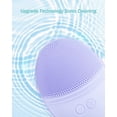 thumbnail image 2 of VoluVibe Facial Cleansing Brush Made with Ultra Hygienic Soft Silicone, Waterproof Sonic Vibrating Face Brush for Deep Cleansing, Gentle Massaging, Inductive Charging (Violet) 1 Pack+5 Speed Settings, 2 of 6