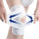 thumbnail image 1 of rodillera de compresión con tecnología de tejido de malla, rodillera con vendaje ultrasuave para correr, hacer ejercicio, senderismo, todos los deportes, talla L (106-135 libras), 1 of 5