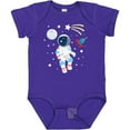 thumbnail image 3 of Inktastic Astronaut the Moon Spaceship and Shooting Star Boys or Girls Baby Bodysuit, 3 of 5