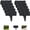 Black, variant on Imitation Stone Garden Fence No Dig Landscape Edging, Faux Stone Plastic Pound-In Garden Border for Landscaping, Flower Beds, Yard Decor and Artificial Rock Edgers