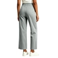 thumbnail image 6 of ClodeEU Women's High Waist Straight Leg Cropped Pants,Casual Trousers with Pockets Gray,Women's Plus XL, 6 of 8