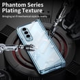 thumbnail image 2 of MonsDirect for 7.6 inch Samsung Galaxy Z Fold 2 5G 2020 Case, Clear Plating Frame Hard PC Back Shell With Screen Protector, Slim Anti-Drop Free Folding Hinge Protection for Galaxy Z Fold 2, Blue, 2 of 7