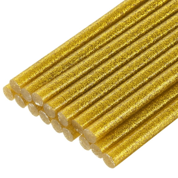 Uxcell Mini Hot Glue Gun Sticks 8-inch x 0.27-inch for Glue Gun, Glitter Bright Blue 16pcs