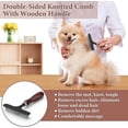 thumbnail image 4 of Dematting Comb For Dogs, Pet Dog Grooming Rake, Undercoat Rake Large, Pet Grooming Brush, Undercoat Grooming Rake For Removing Tangle And Dead Hair, 4 of 5