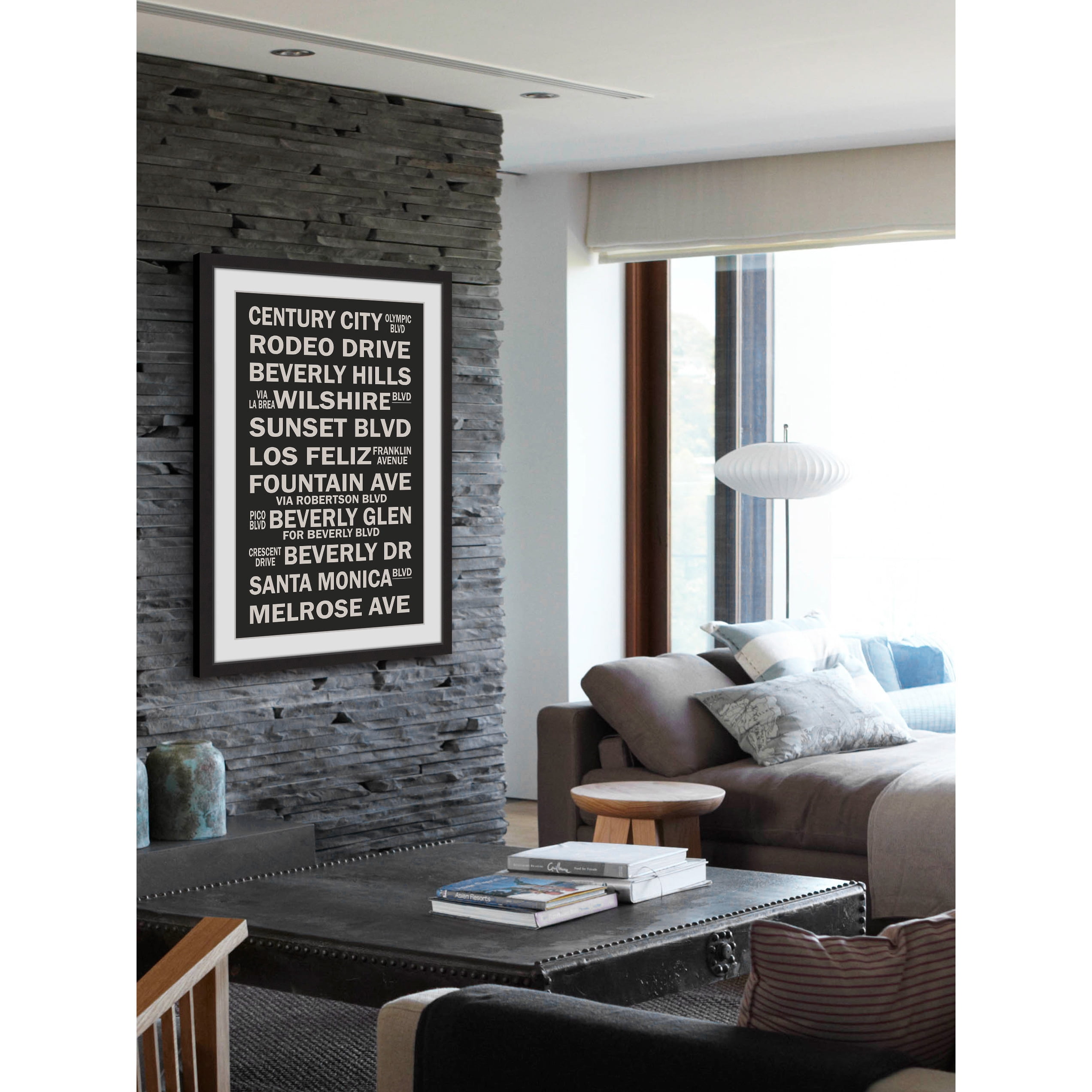 "Famous California" Framed Painting Print
