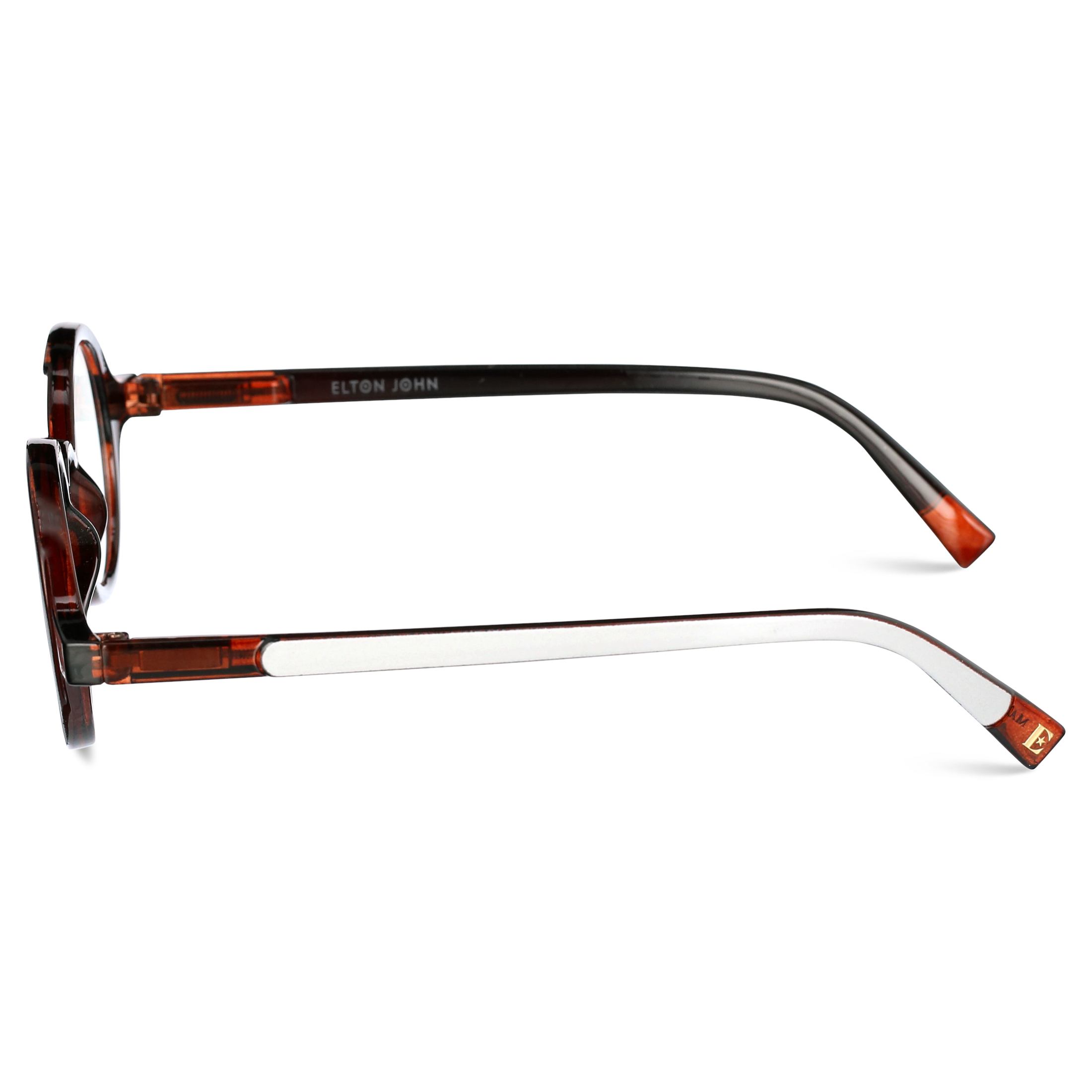 Elton John Pop Specs Reading Glasses - Two Tone Mash Up 1.50, Circle Frame