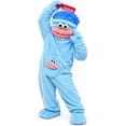 thumbnail image 6 of Funny Big Mouth Monster Onesie Silly Monster Onesie with Comb Plush Pajamas Home Loungewear (No Shoes Included), 6 of 13