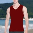 thumbnail image 4 of Ankishi Mens Tank Undershirts Traceless V Neck Ice Silk Slimming Body Shaper Muscle Vest Undershirts for Fitness, 4 of 8