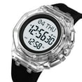 thumbnail image 3 of Transparent Sports Watch - Waterproof Digital Watch with Silicone Band, Multifunction for Men Women Students, 3 of 15