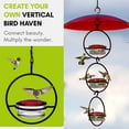 thumbnail image 5 of Mosaic Birds Recycled Glass & Metal Hummble Slim Hummingbird Feeder, Hanging Bird Feeder for Outdoors, 3.4 oz, 5 of 7