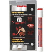 3 Pack SOS Highway Flares, with stand