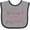 Heather and Black, variant on Inktastic Future Drag Racer Cute Girls Baby Bib