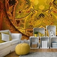 thumbnail image 1 of Tiptophomedecor Mandala Wallpaper Wall Mural - Mandala: Golden Poem, 1 of 4