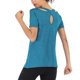 thumbnail image 4 of TFixol Camiseta de yoga de manga corta para mujer Camiseta de entrenamiento para correr de secado rápido, 4 of 8
