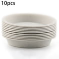 thumbnail image 1 of 10 Pcs Soucoupes Rondes en Pp pour Plantes Succulentes, Plateaux de Jardinière, Fournitures, Déco, 1 of 5
