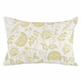 thumbnail image 2 of Boho Yellow Floral Queen Size Pillow Cover,Pillowcase Protectors with Zipper,Breathable Decorative Throw Pillow Case Cover,Vintage Farmhouse Paisley Plant Leaf Pillow Shams for Couch Sofa 20x30Inch, 2 of 8