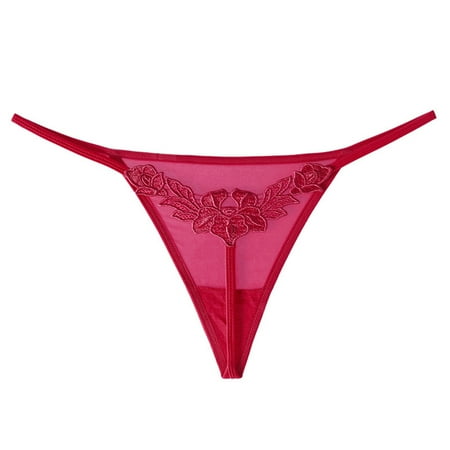

Lilgiuy WomenSolid Underwear Lingerie Thongs Panties Ladies Underwear(Wine S) Fall Fashion 2022 Spring Winter