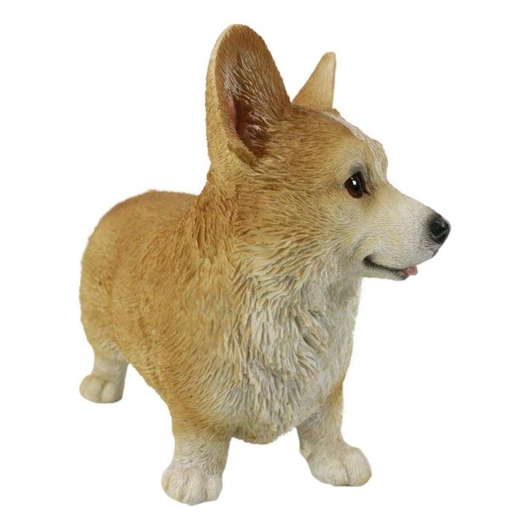 IMIKEYA Welsh Corgi Figurine Miniature Dog Figurine, Standing Corgi Cake  Topper, Realistic Animal Statue Dog Collectible Desktop Decor for Home  Office