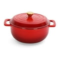 thumbnail image 2 of 5QT Enameled Cast Iron Dutch Oven - 12LB Thickened Cast Iron, Non-Stick Interior with Heat-Resistant Handles, Oven/Gas/Induction Compatible, 2 of 10