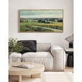 thumbnail image 6 of Drsoum Large 20x40in Natural Framed Vintage Landscape Wall Art Rustic Countryside Meadow Farmhouse Decor Retro Grassland Painting for Bedroom Living room Bedroom, 6 of 6