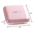 thumbnail image 3 of Caja de pastillas de 4 rejillas, fácil de usar, de plástico, Mini dispensador portátil pequeño de 200ml, contenedor de cápsulas de para bols Rosa Sunnimix Caso de la medicina, 3 of 8