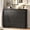 Blakc, variant on 9 Drawers Dresser for Bedroom, Wood Chest of Drawers, Wide Closet Storage Dressers Organizer for Hallway, TV Stand for Living Room, White
