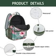 thumbnail image 2 of Nature Inspired Floral Print Bookbag - Waterproof Stylish Backpack for Commuters, 2 of 6