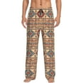 thumbnail image 2 of Goofa Traditional Tribal Aztec Printed Soft Pajama Pants for Men, Wide Leg Comfy Casual Lounge Yoga Pants-Medium, 2 of 9