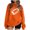 Orange-05, variant on Ladies Tops And Blouses Floral Printed Long Sleeves Tops Round Neck Shirts Blouses Fall Outfits 2024