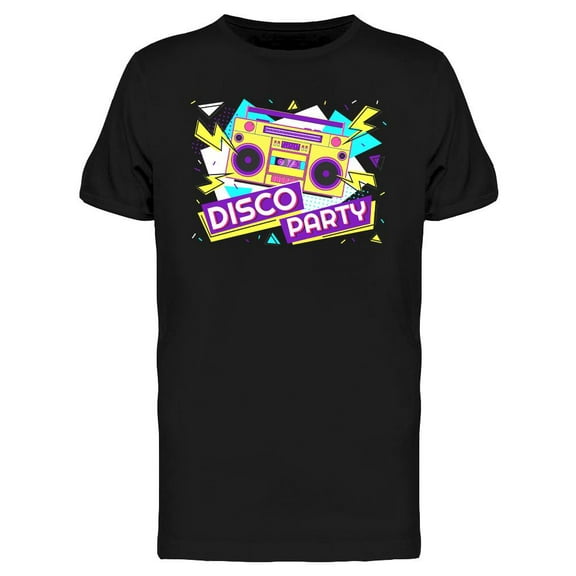 Disco Party Jukebox T-Shirt Men -Image by Shutterstock, Male 3X-Large