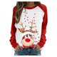 thumbnail image 3 of Suéter de mujer con dibujos animados navideños, suéter de invierno de manga larga para mujer, jersey de moda para mujer, 3 of 5