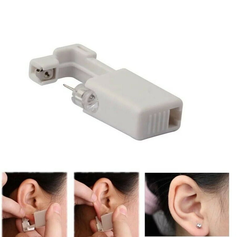 2 Pack Safety Ear Piercing Kit Disposable Self Ear Piercing Gun with Ear  Stud216
