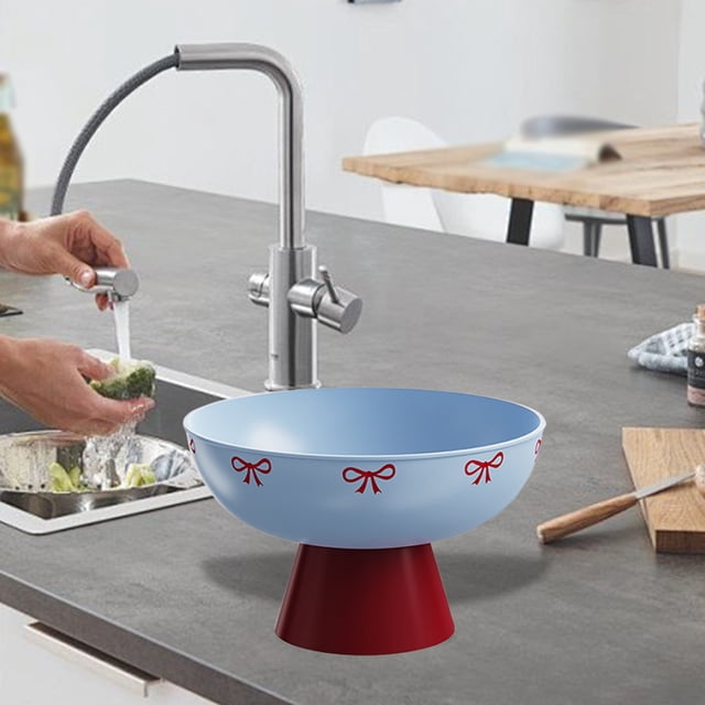 Food Storage Container and Drying Rack for Kitchen Countertop Versatile Colander with Drainer Design for Fruit Vegetable and Dish Drying
