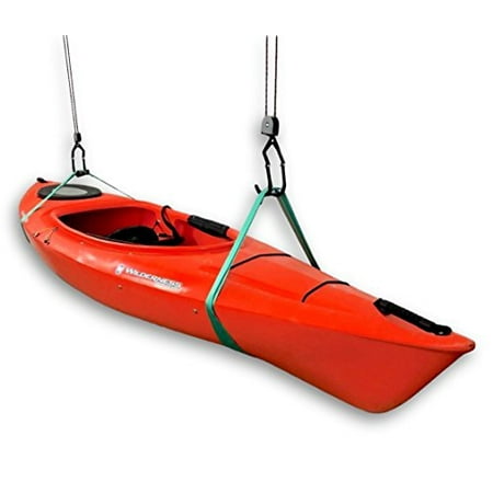 Kayak Ceiling Storage Hoist - Hi-Lift Home & Garage Hanging Pulley Rack (Best Way To Store Your Kayak)